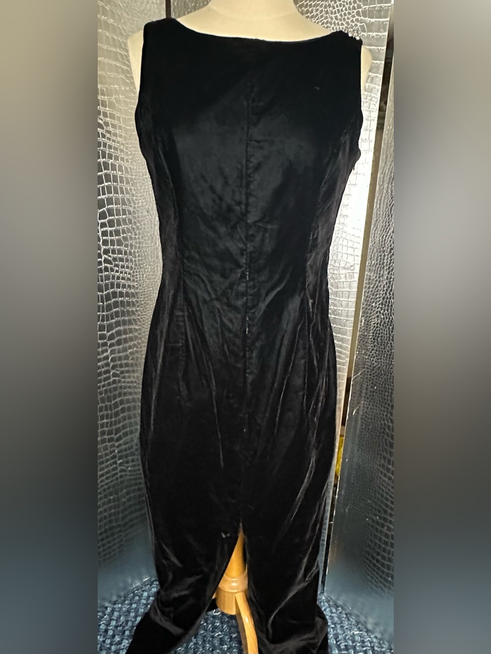 Scott McClintock Vintage Black Velvet Maxi Gown